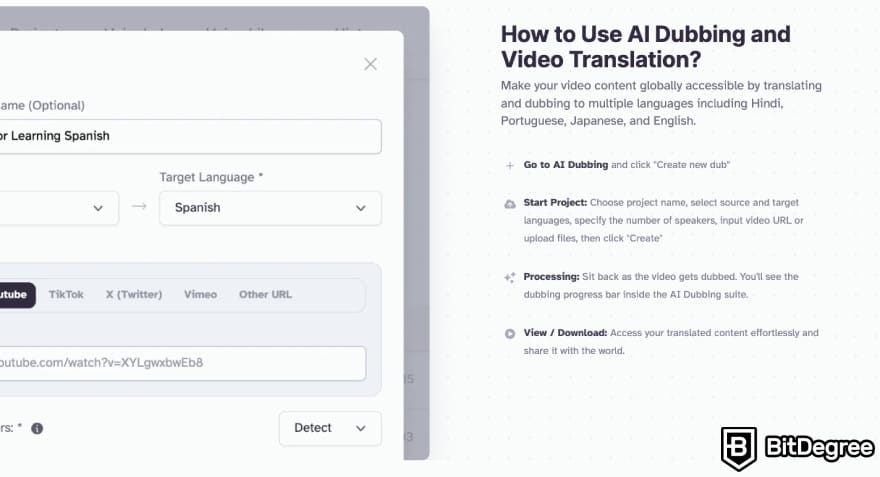 Best AI tools: ElevenLabs steps how to use the Dubbing feature. Best AI tools: ElevenLabs steps how to use the Dubbing feature.