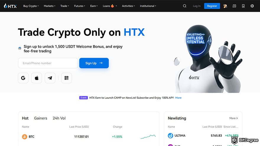Best cryptocurrency exchange: HTX homepage. Best cryptocurrency exchange: HTX homepage.