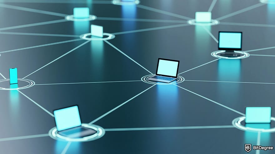 Best cryptocurrency wallet: network of devices representing blockchain nodes and distributed ledger technology. Best cryptocurrency wallet: network of devices representing blockchain nodes and distributed ledger technology.