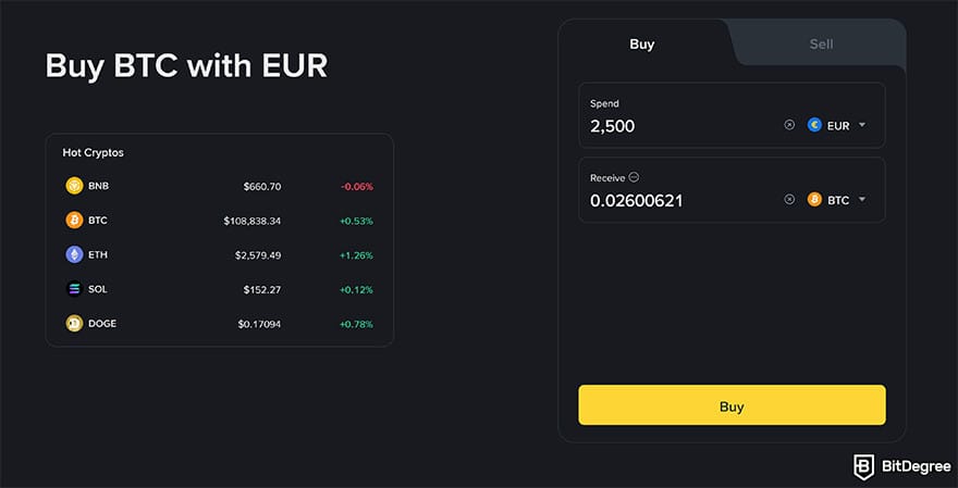 Binance Review: Buy BTC with Euro on Binance. Binance Review: Buy BTC with Euro on Binance.