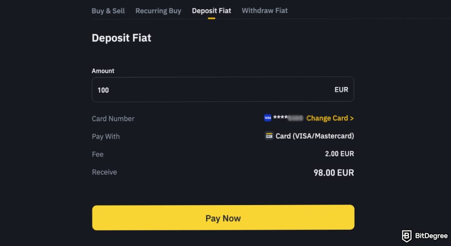 Binance Review: deposit by card. Binance Review: deposit by card.