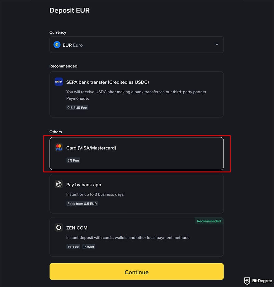 Binance Review: select payment method. Binance Review: select payment method.