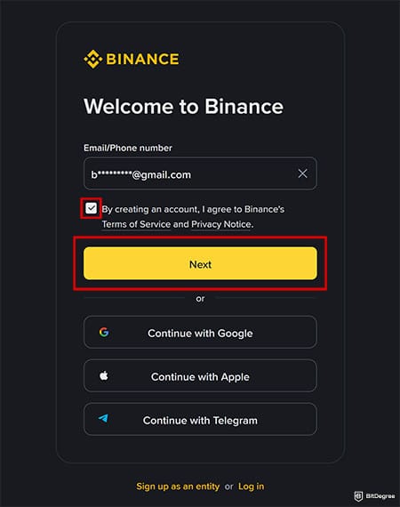 Binance Review: enter your information. Binance Review: enter your information.