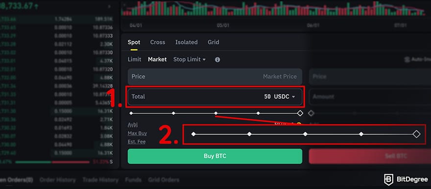 Binance Review: Select an amount or percentage in Spot trading. Binance Review: Select an amount or percentage in Spot trading.