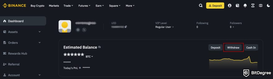 Binance Review: go to your profile to check your assets. Binance Review: go to your profile to check your assets.