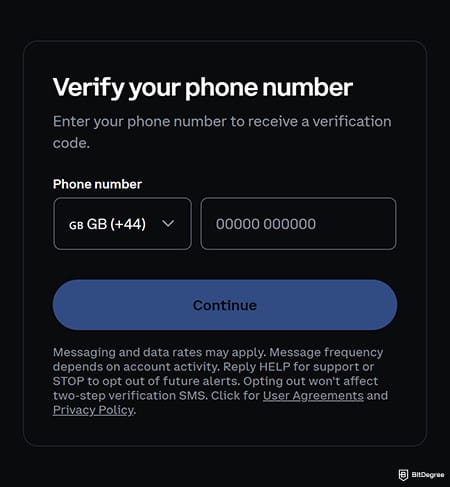 Coinbase review: verify your phone number. Coinbase review: verify your phone number.