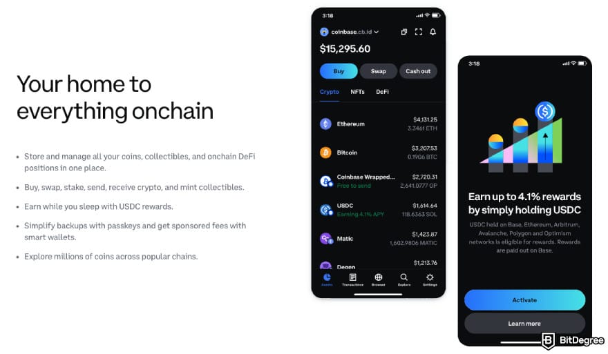 Hardware crypto wallet: the software wallet offered by Coinbase. Hardware crypto wallet: the software wallet offered by Coinbase.