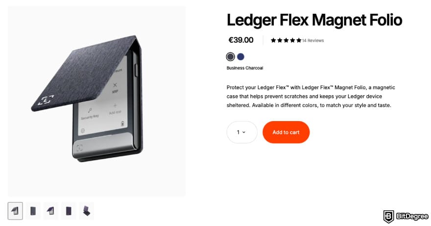 Ledger Flex review: a screenshot of Ledger Flex Magnet Folio. Ledger Flex review: a screenshot of Ledger Flex Magnet Folio.