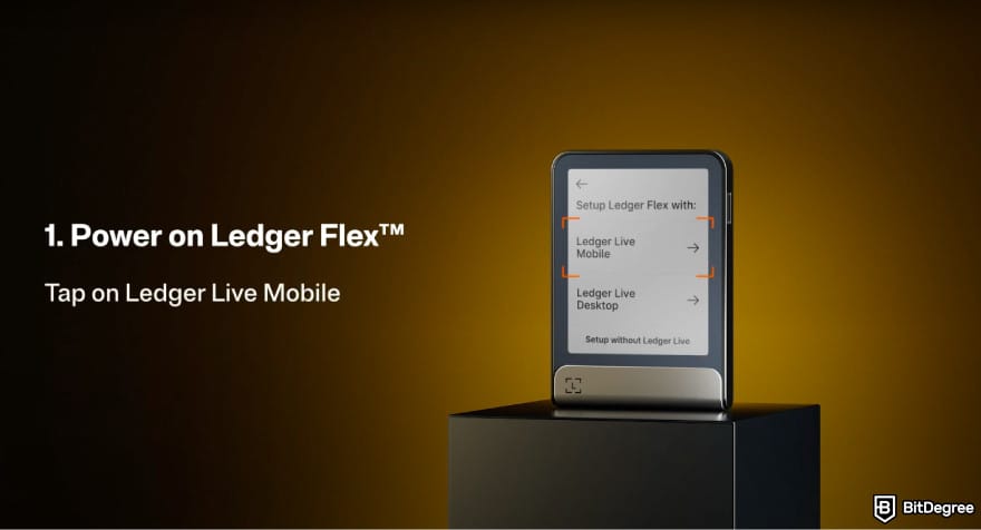 Ledger Flex review: tap on Ledger Live Mobile. Ledger Flex review: tap on Ledger Live Mobile.