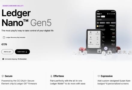 Ledger Nano Gen5 - A Middle-Ground Option for High Security