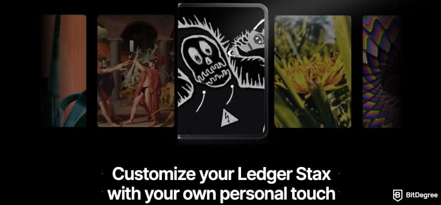 Ledger Nano Gen5 review: Ledger Stax customization options.