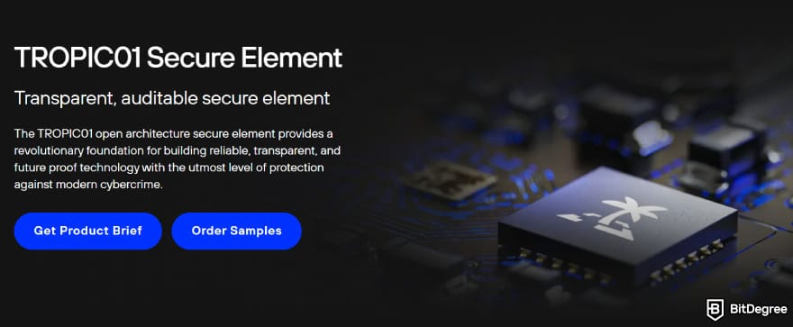 Trezor Safe 7 review: the TROPIC01 Secure Element chip page. Trezor Safe 7 review: the TROPIC01 Secure Element chip page.