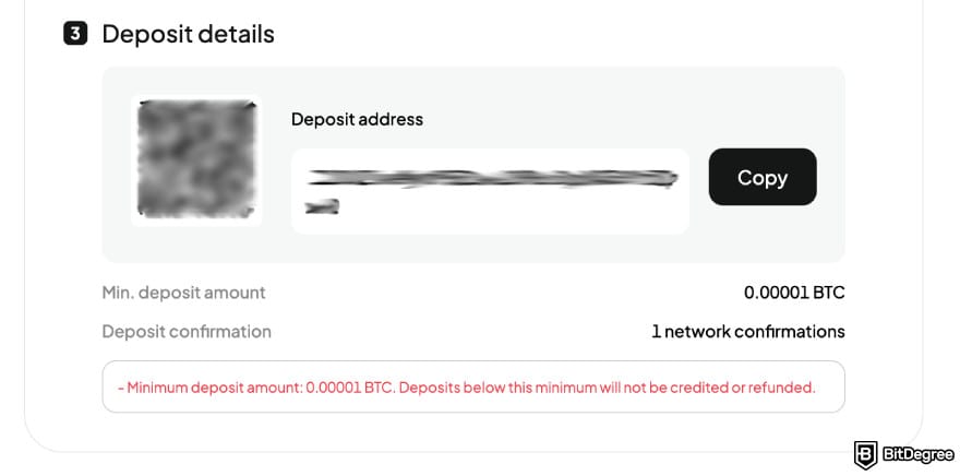 WEEX review: crypto deposit address and QR code. WEEX review: crypto deposit address and QR code.